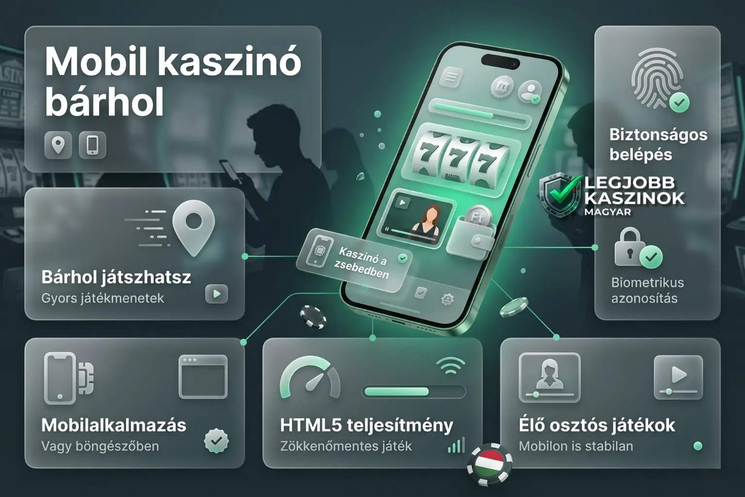 Szinte minden online kaszinó mobil eszközökön Magyarországon